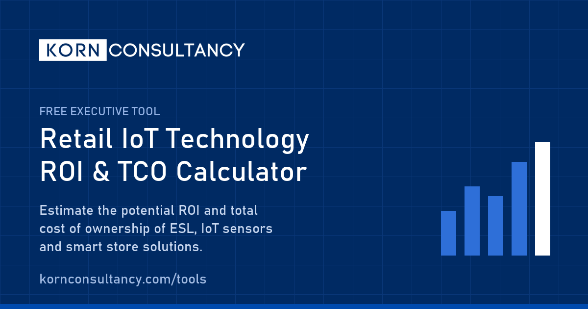 Preview of the Retail IoT Technology ROI & TCO Calculator results